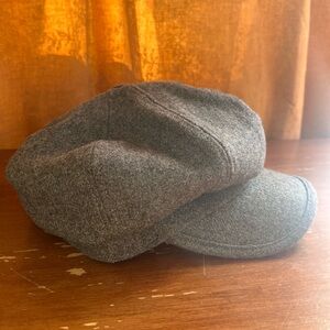 Siggi Gray Wool Newsboy Cap OS